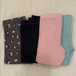 2t Girls toddler bundle x4 leggings/pants